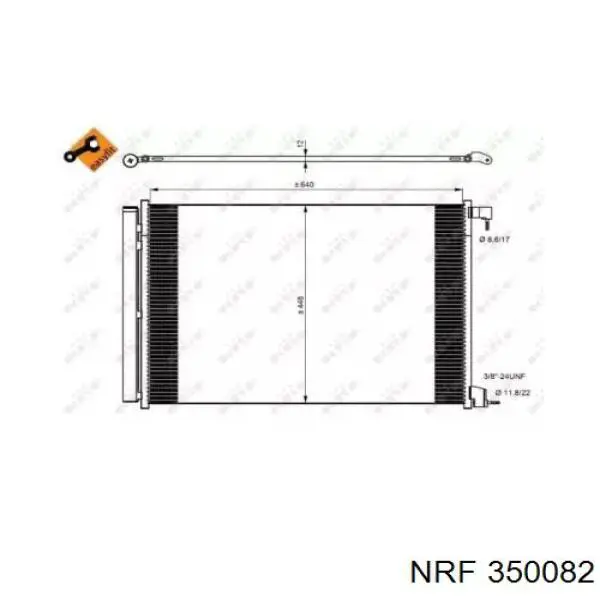 Radiador de aparelho de ar condicionado 46K422 FPS
