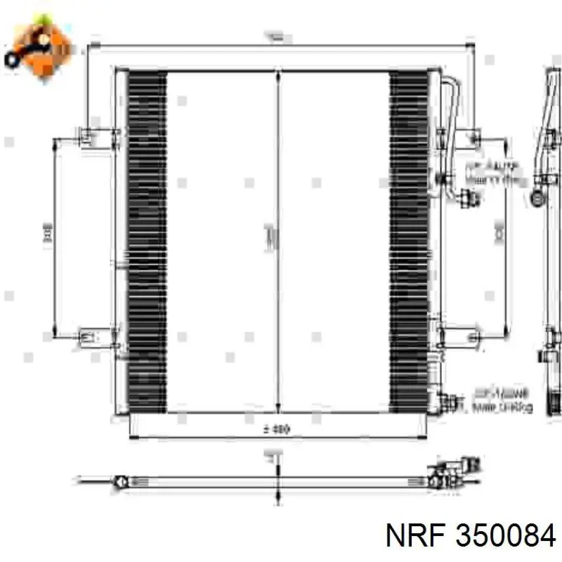 Condensador aire acondicionado 350084 NRF