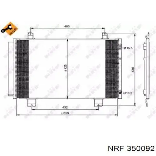 FP 81 K209-KY FPS радиатор кондиционера