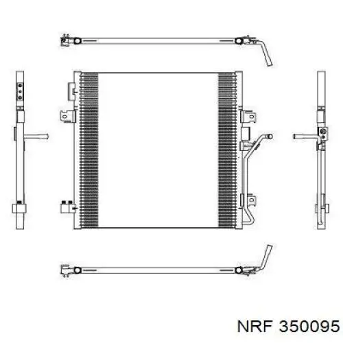 Купить 350095 NRF Радиатор системы охлаждения кондиционера