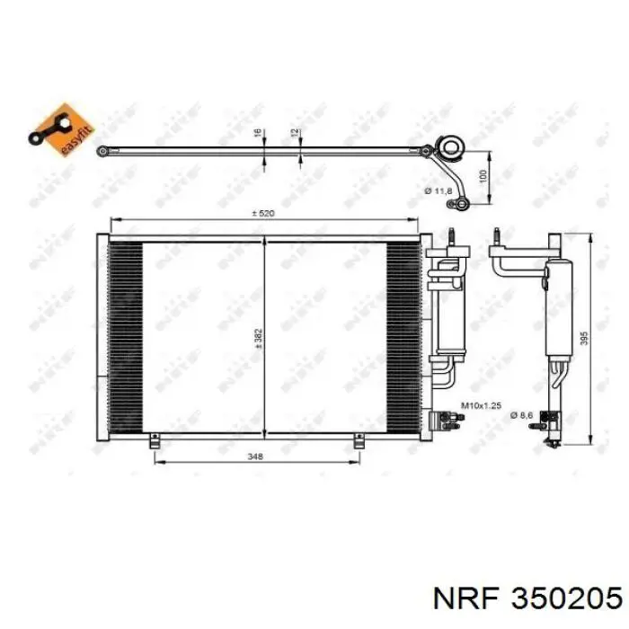 Конденсатор кондиционера FPS FP28K054 цена, от 84.20 USD
