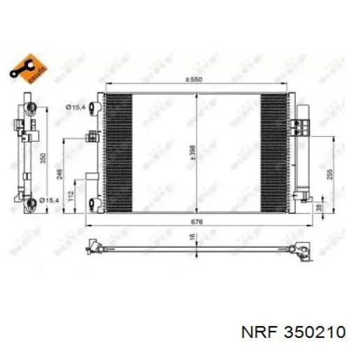 Конденсатор кондиционера NRF 350210 цена, от 87.38 USD