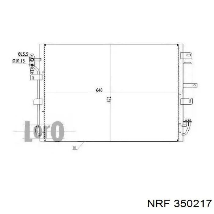 Радиатор охлаждения кондиционера Thermotec KTT110591