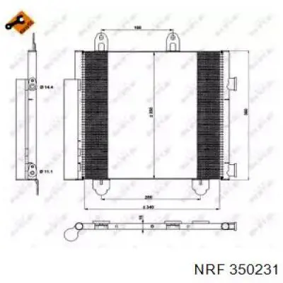 DCN21033 Denso радиатор кондиционера