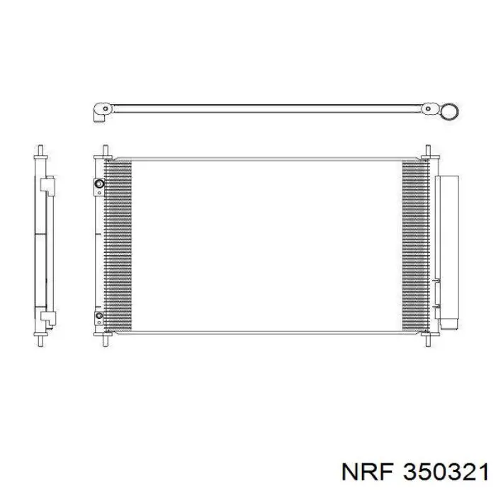 Купить 350321 NRF Радиатор системы охлаждения кондиционера
