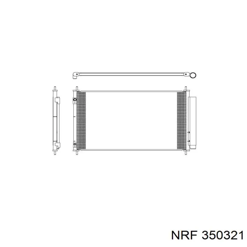 350321 NRF radiador de aparelho de ar condicionado