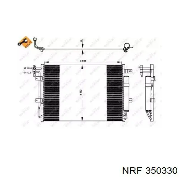 LR018405 Britpart радиатор кондиционера