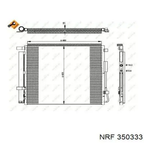 Конденсатор кондиционера NRF 350333 цена, от 138.10 USD