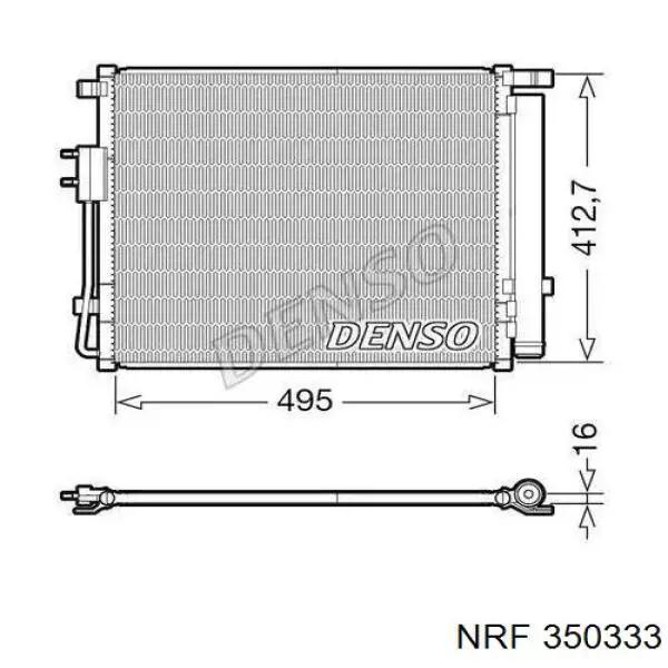 Купить 350333 NRF Радиатор системы охлаждения кондиционера