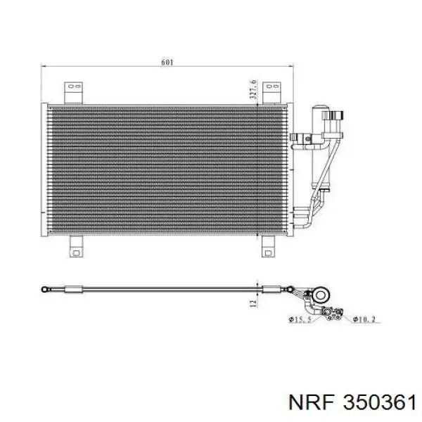 350361 NRF radiador de aparelho de ar condicionado