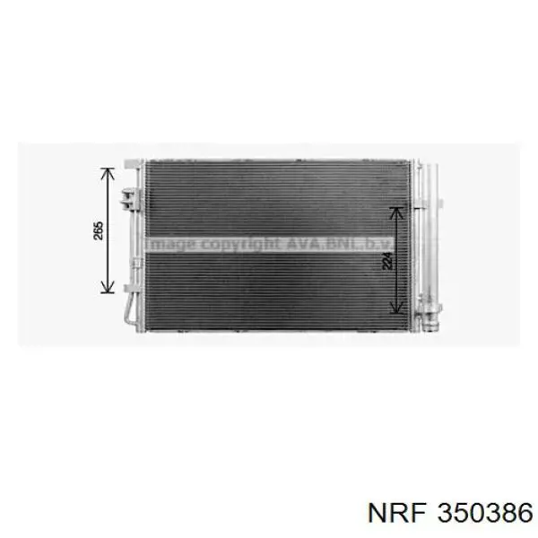 Condensador aire acondicionado 350386 NRF