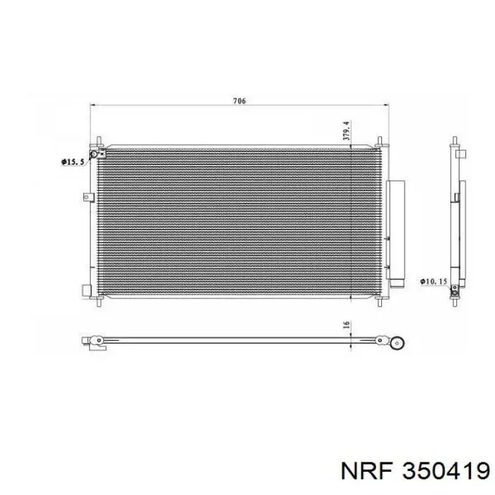 DCN40024 NPS radiador de aparelho de ar condicionado