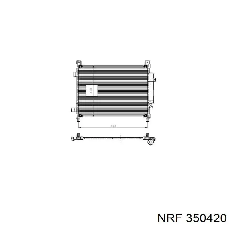 Купить 350420 NRF Радиатор системы охлаждения кондиционера