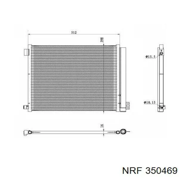 Конденсатор кондиционера Denso DCN46022 цена, от 112.74 USD