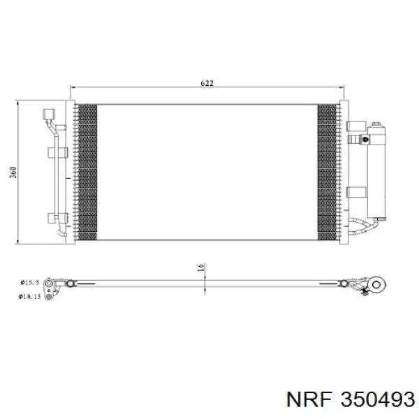 921003NA0A Nissan радиатор кондиционера
