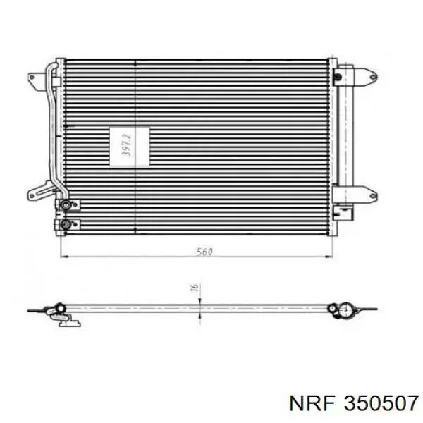 88201767801 Vika radiador de aparelho de ar condicionado