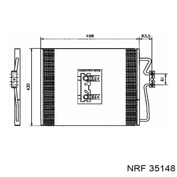 Радиатор кондиционера 35148 NRF