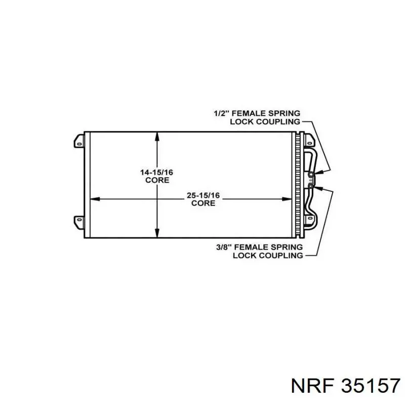 Радиатор кондиционера 35157 NRF