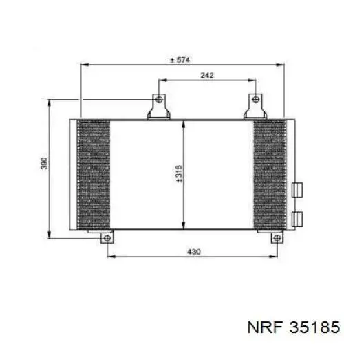 Радиатор кондиционера 35185 NRF