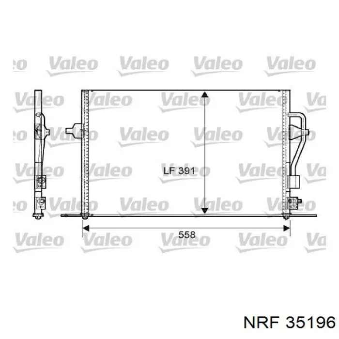35196 NRF радиатор кондиционера