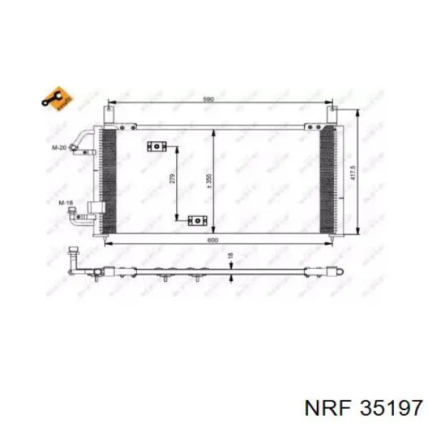 Конденсатор кондиционера NRF 35197 цена, от 68.21 USD