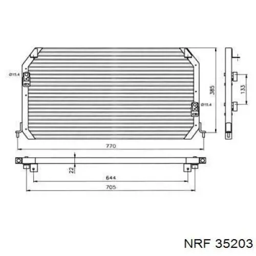 Радиатор кондиционера 35203 NRF