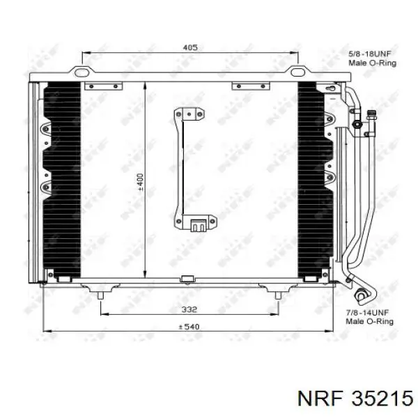 35215 NRF радиатор кондиционера