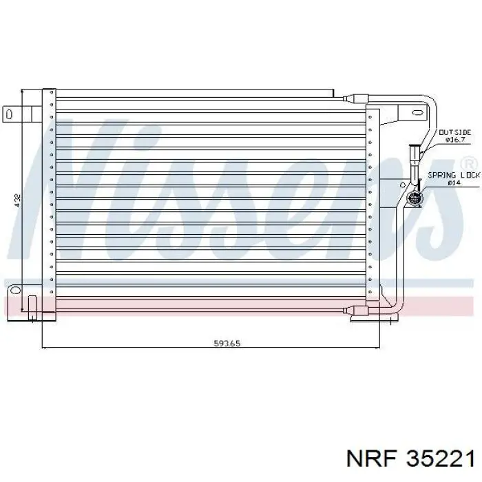 Радиатор кондиционера KTT110470 Thermotec