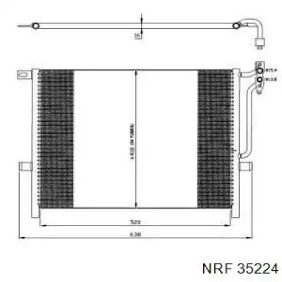 Радиатор кондиционера 35224 NRF