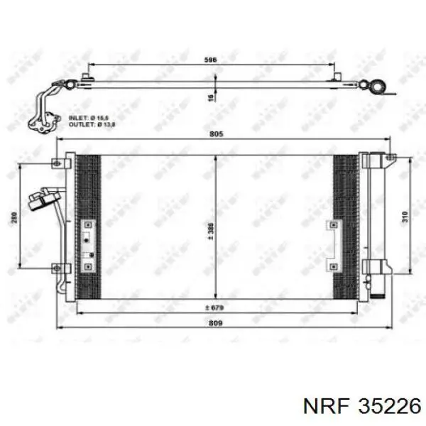 Купить 35226 NRF Радиатор системы охлаждения кондиционера