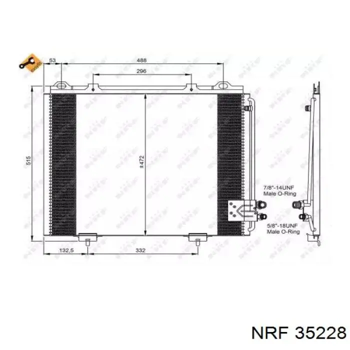 35228 NRF радиатор кондиционера