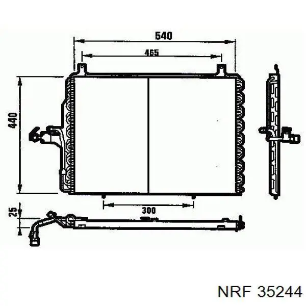 Condensador aire acondicionado 35244 NRF
