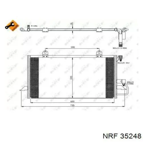 35248 NRF радиатор кондиционера