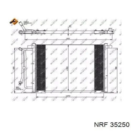 Радиатор кондиционера 35250 NRF