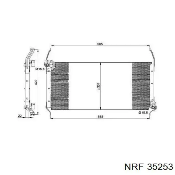 Радиатор кондиционера 35253 NRF