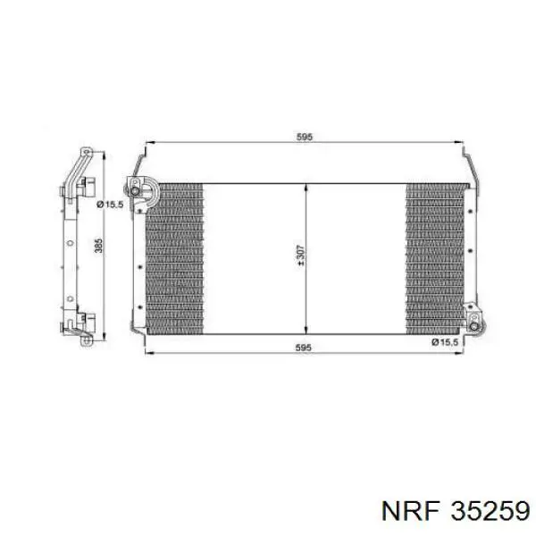 35259 NRF радиатор кондиционера
