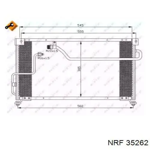 Condensador aire acondicionado 35262 NRF