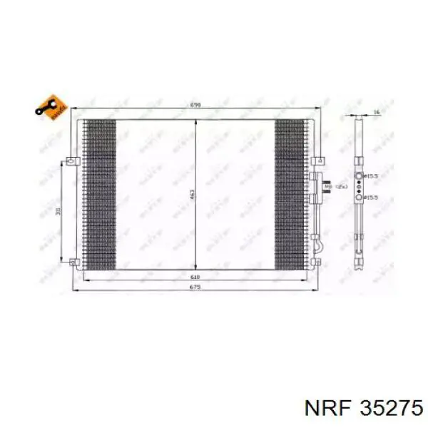 35275 NRF радиатор кондиционера