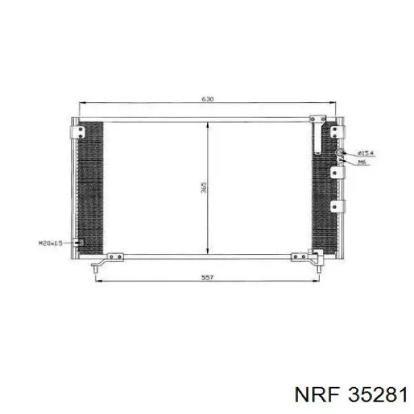 35281 NRF радиатор кондиционера