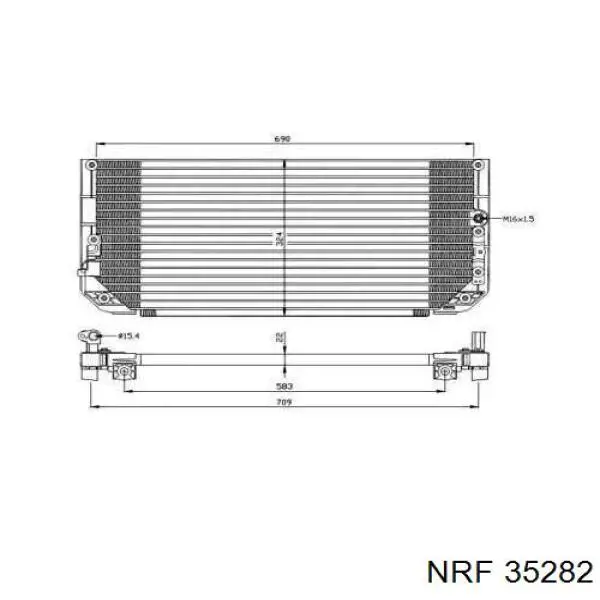 Радиатор кондиционера 35282 NRF