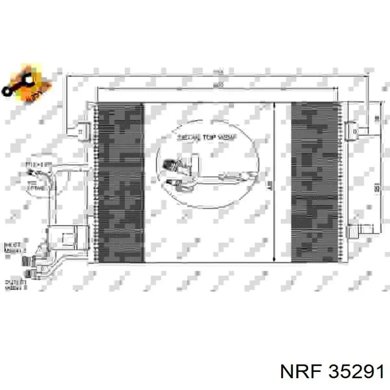 Радиатор кондиционера 35291 NRF
