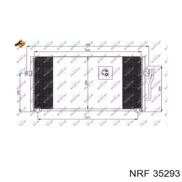 Радиатор кондиционера 35293 NRF