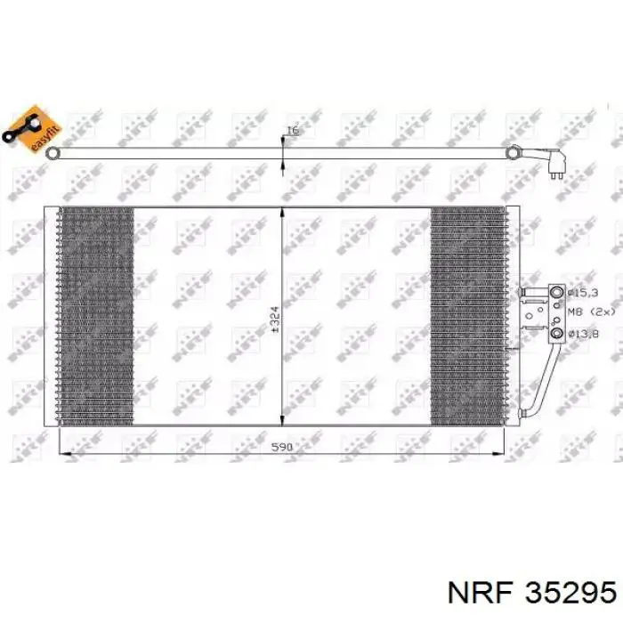 35295 NRF радиатор кондиционера