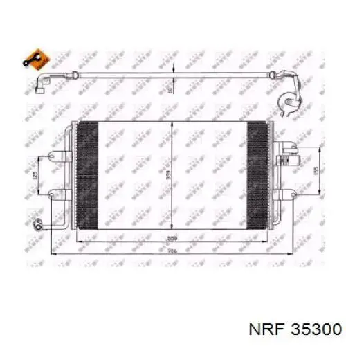 Радиатор кондиционера AC830101 Maxgear