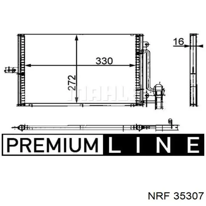 Радиатор кондиционера 35307 NRF