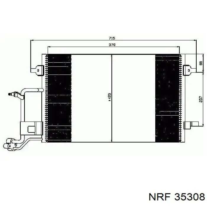 Condensador aire acondicionado 35308 NRF