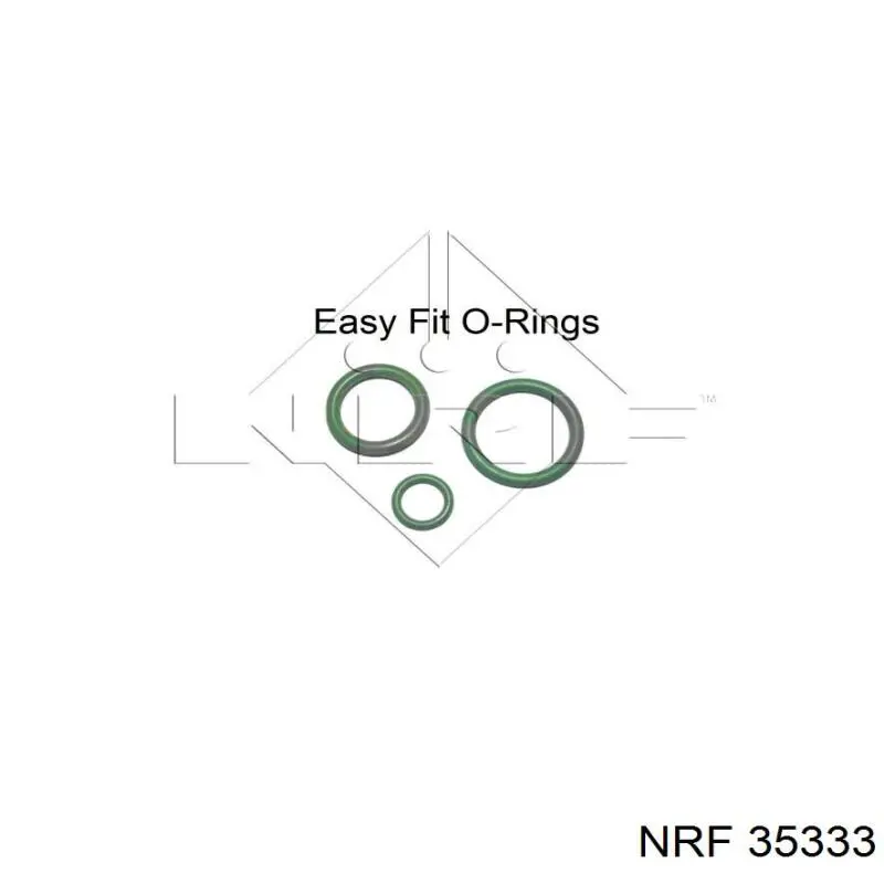 35333 NRF радиатор кондиционера