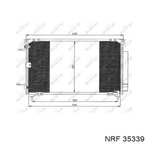 35339 NRF радиатор кондиционера