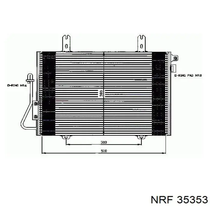 Радиатор кондиционера 8671017605 Renault (RVI)