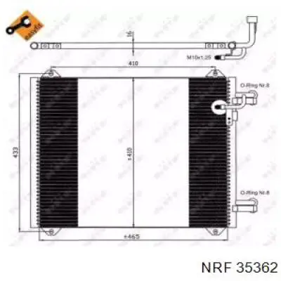 35362 NRF радиатор кондиционера
